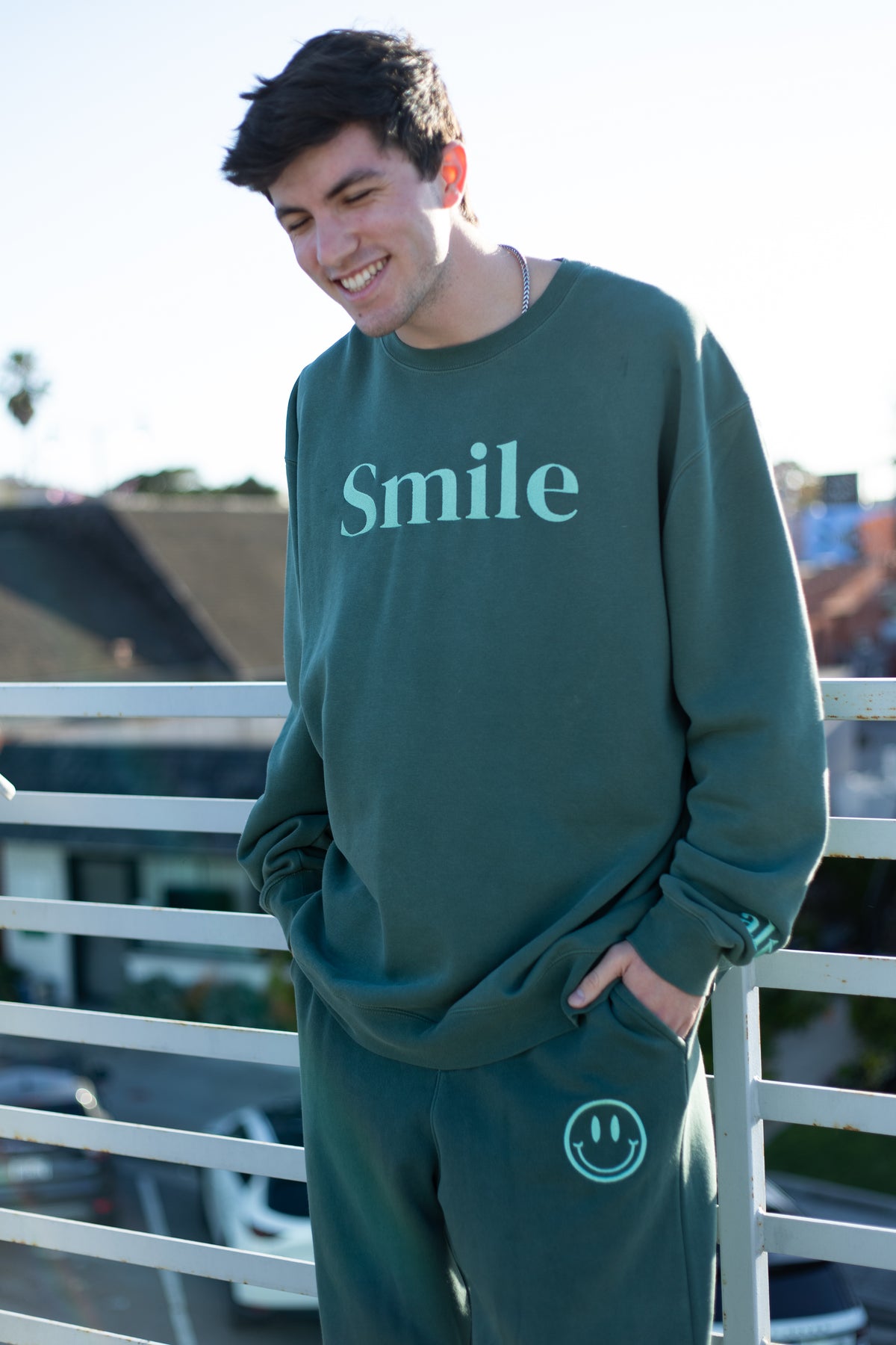 Smile Sweatpants | Alpine Green