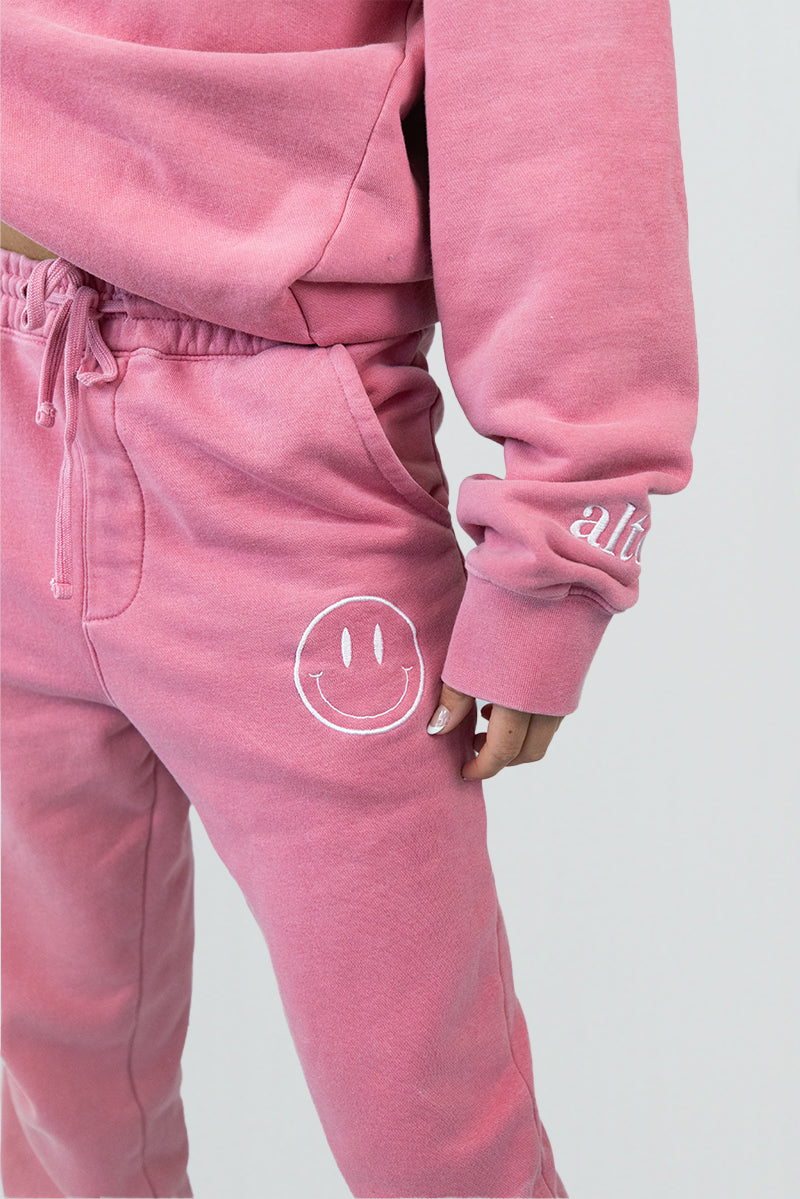Smile Sweatpants | Pigment Pink