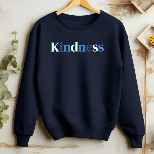 Kindess Crewneck Sweatshirt (Blue Tones)