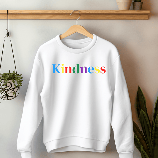 Kindess Crewneck Sweatshirt (Rainbow Colors)