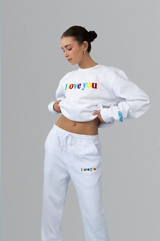 I Love You Crewneck | White