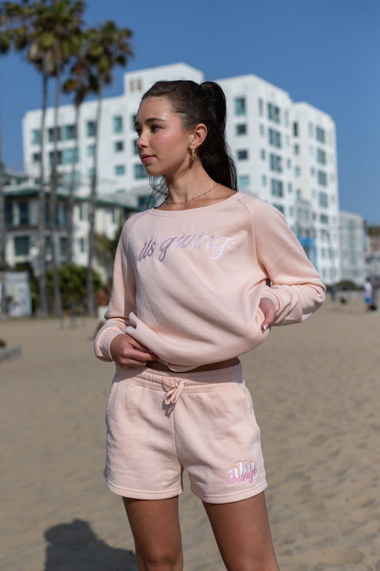 It's Giving Women's Crewneck | Blush